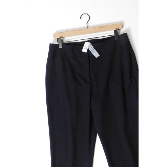 NWT!! TALBOTS Heritage Black Dress Pants High Waist Straight Hip Thigh Size 10 - Picture 3 of 11
